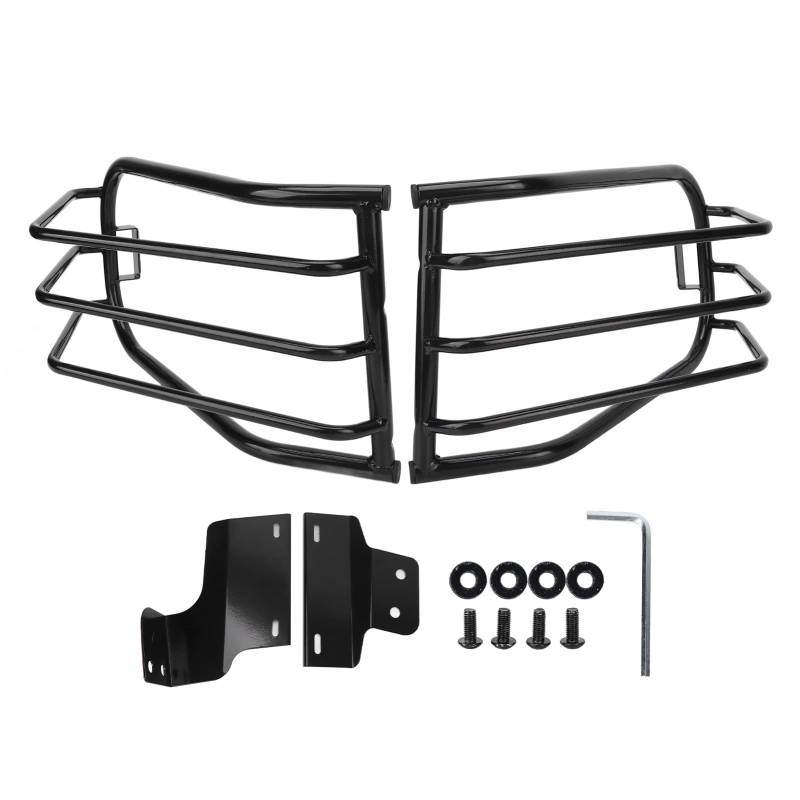 KIMISS Black Light Guard Rücklichtabdeckungen Cage Carbon Steel Rücklichtschutz Abdeckungsschutz für FJ Cruiser 2007-2021 von KIMISS