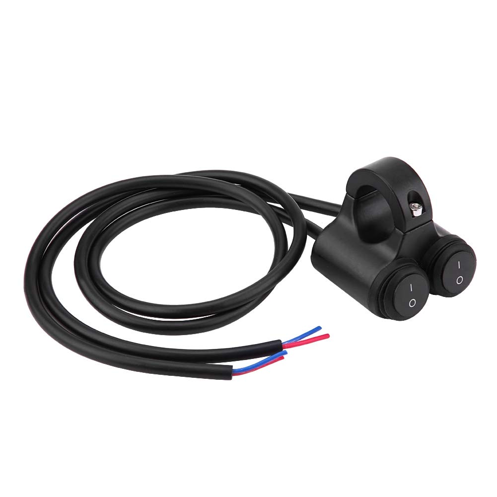 KIMISS Dualer Lenkerschalter Motorrad Lichtschalter Motor, Motorrad Ein/Aus Schalter Scheinwerfer Nebelscheinwerfer Hupe Dual Control Button Dualer Lenkerschalter KIMISS Dualer Lenkerschalter Motorrad Lichtschalter Motor, Motorrad Ein/Aus Schalter Scheinwerfer Nebelscheinwerfer Hupe Dual Control Button Dualer Lenkerschalter von KIMISS