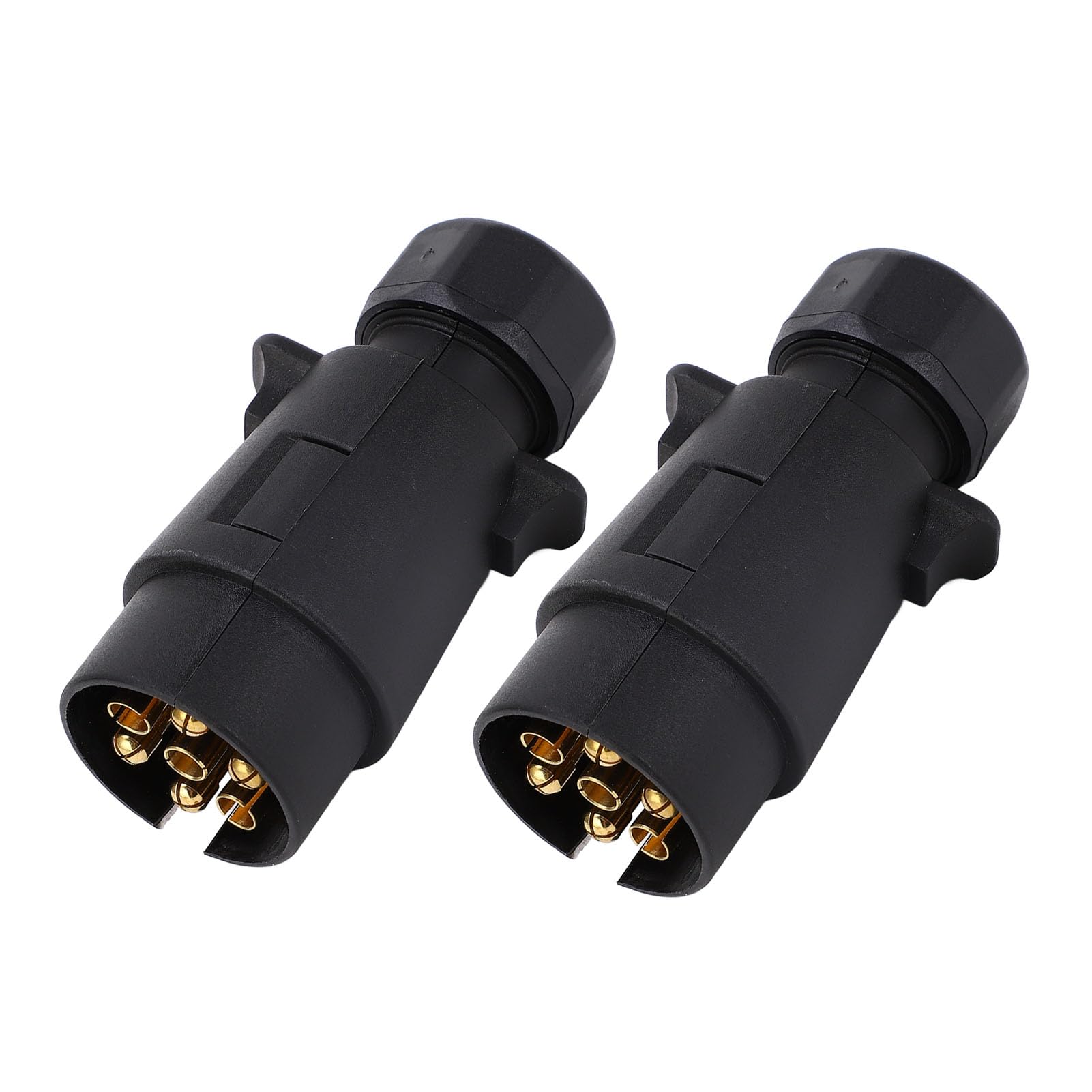 KIMISS Heavy Duty 7 -Pin -Anhängeranschluss 2PCS 7 Pin Anhänger Stecker Anschluss, FIRTIVE FEELIGE VERBEHENDEN KIMISS Heavy Duty 7 -Pin -Anhängeranschluss 2PCS 7 Pin Anhänger Stecker Anschluss, FIRTIVE FEELIGE VERBEHENDEN von KIMISS