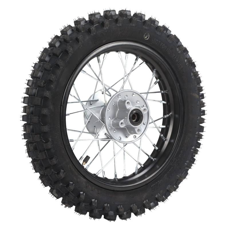 KIMISS Hinterradreifen, 80/100-12 Hinterradfelgenreifen Dirt Bike Hinterrad für 70 90 110 125 140 150 160 Cc Benzinroller von KIMISS