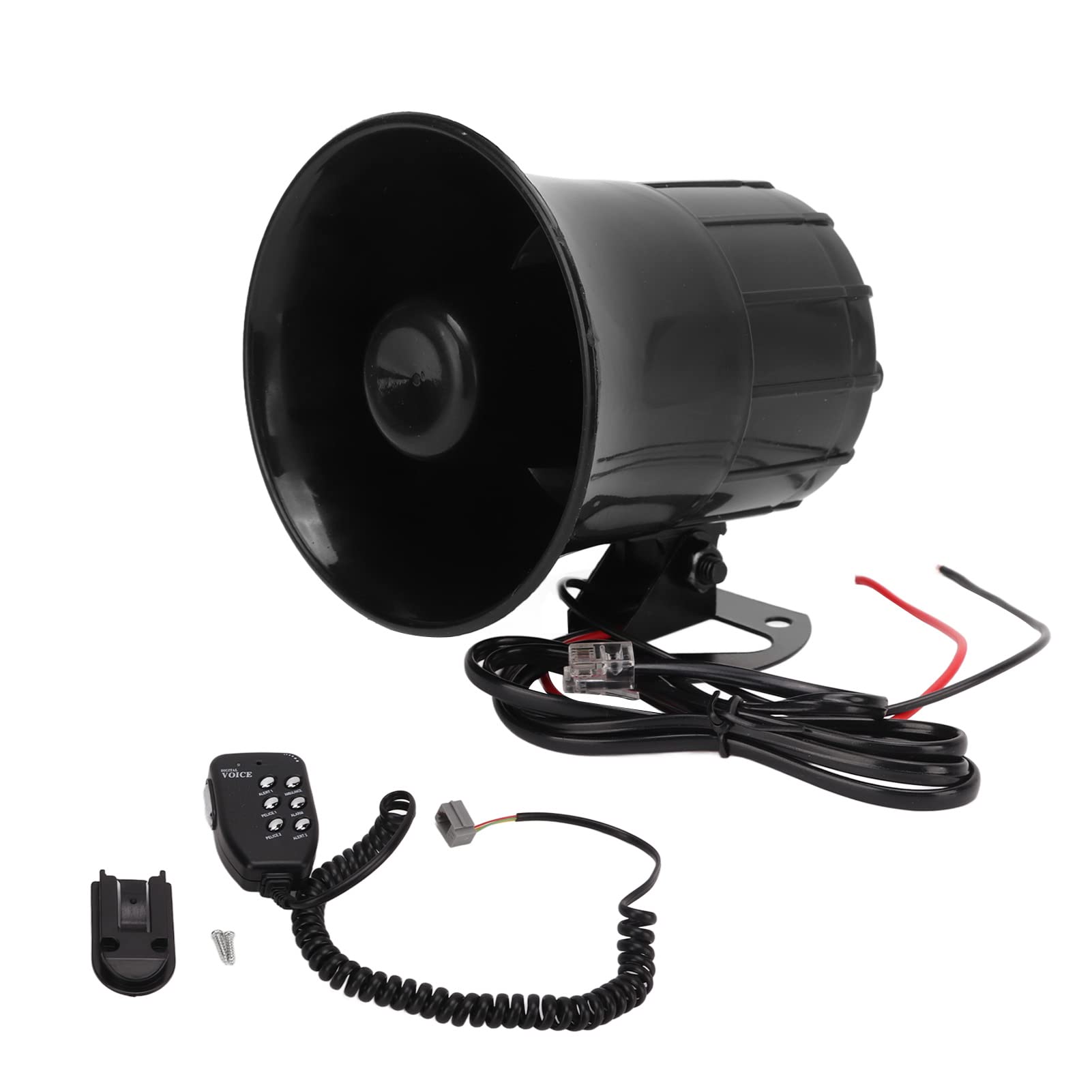 KIMISS Hornlautsprecher, 6-Ton-Mono-Trompetenlautsprecher 110 DB 12 V Lautsprecher Universal für Motorrad-Autobagger KIMISS Hornlautsprecher, 6-Ton-Mono-Trompetenlautsprecher 110 DB 12 V Lautsprecher Universal für Motorrad-Autobagger von KIMISS