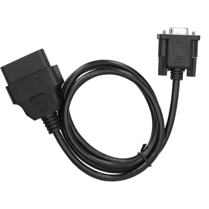Kabel OBD2, 16-poliger OBD2 auf RS232 DB9 Auto-Diagnose-Schnittstellenadapter Verlängerungskabel Anschlusskabel Ersatz für Auto-Tool von KIMISS