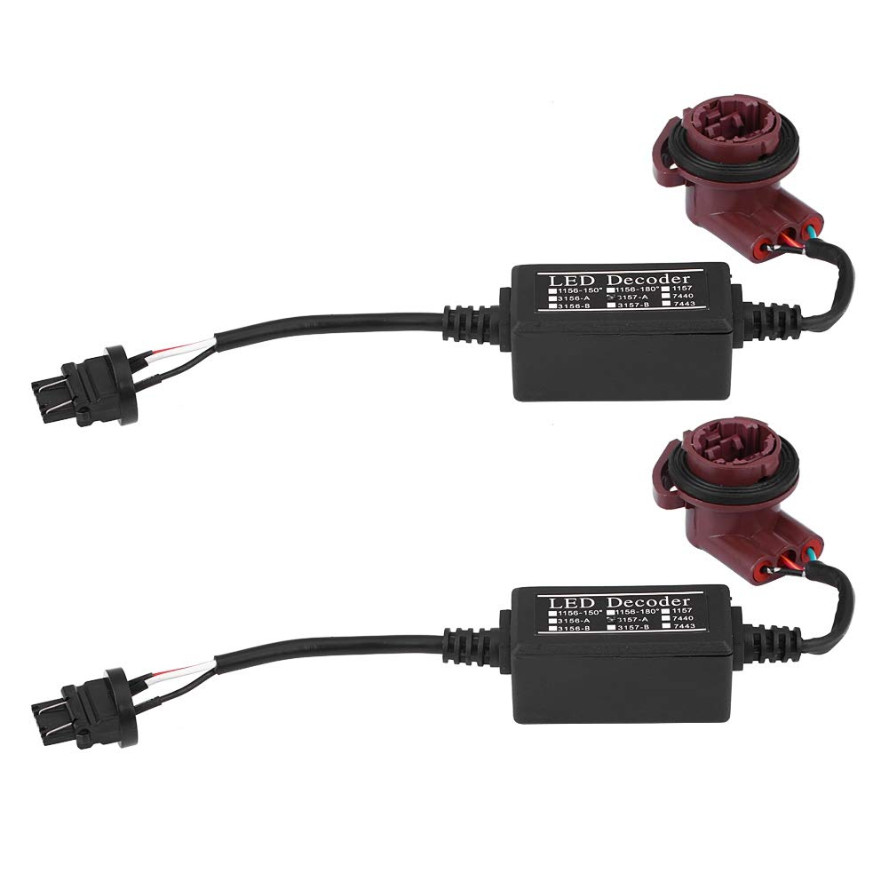 KIMISS LED-Decoder , 2 Stück 3157 LED-Decoder-Adapter Anti-Hyper-Blink-Blitzfehler Canbus-Bremse abbrechen KIMISS LED-Decoder , 2 Stück 3157 LED-Decoder-Adapter Anti-Hyper-Blink-Blitzfehler Canbus-Bremse abbrechen von KIMISS