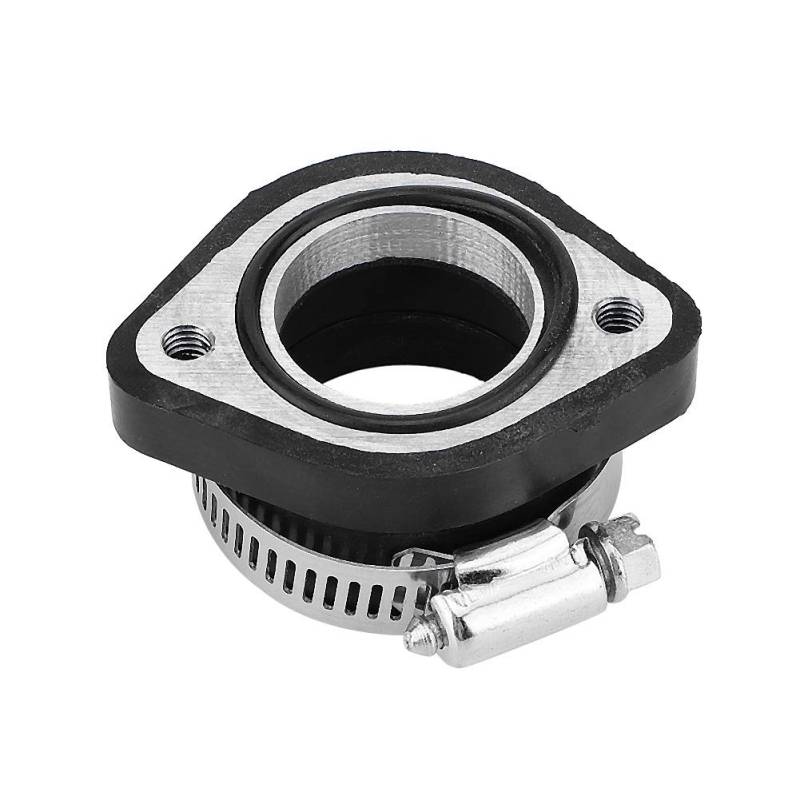 Ansaugstutzen Vergaser,KIMISS Motorrad Vergaser Ansaugkrümmer Achsmanschette Gummi Adapter für VM24 28mm InnendurchmesserDirekte Passform von KIMISS