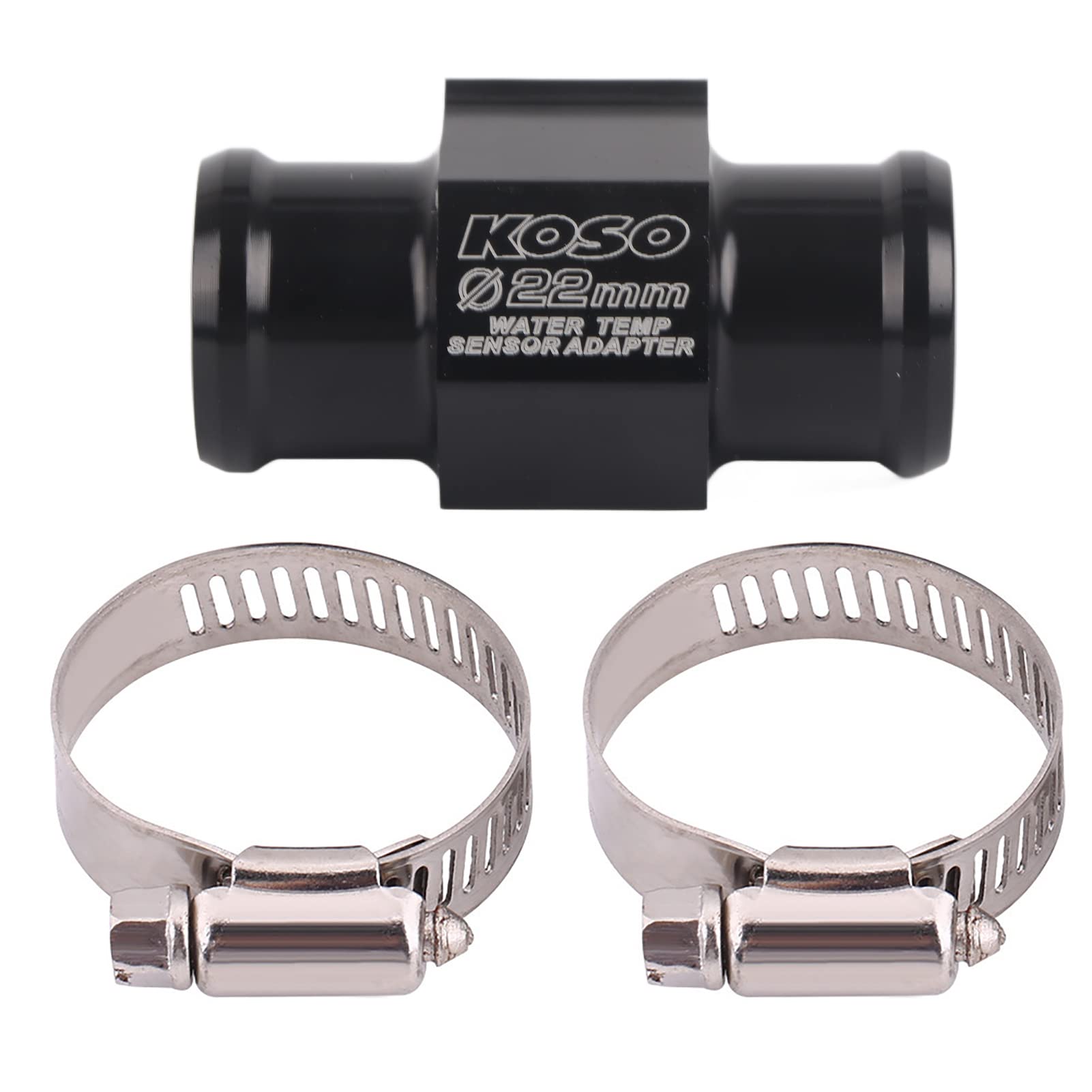 KIMISS Motorrad Wassertemperatur Temperatur Gemeinsame Rohr Schlauch Sensor Gauge Adapter(22mm) von KIMISS