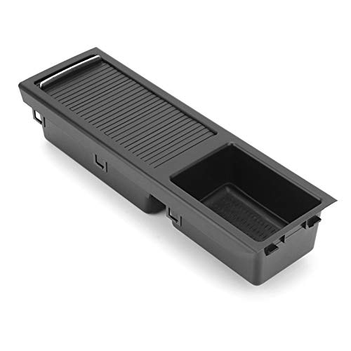 KIMISS Organizer-Tablett für die Mittelkonsole, Armlehne für ABS-Mittelkonsole im Auto Organizer einsetzen 51167038323 Kompatibel mit 3er E46 1998 8209 2007 (Schwarz) von KIMISS