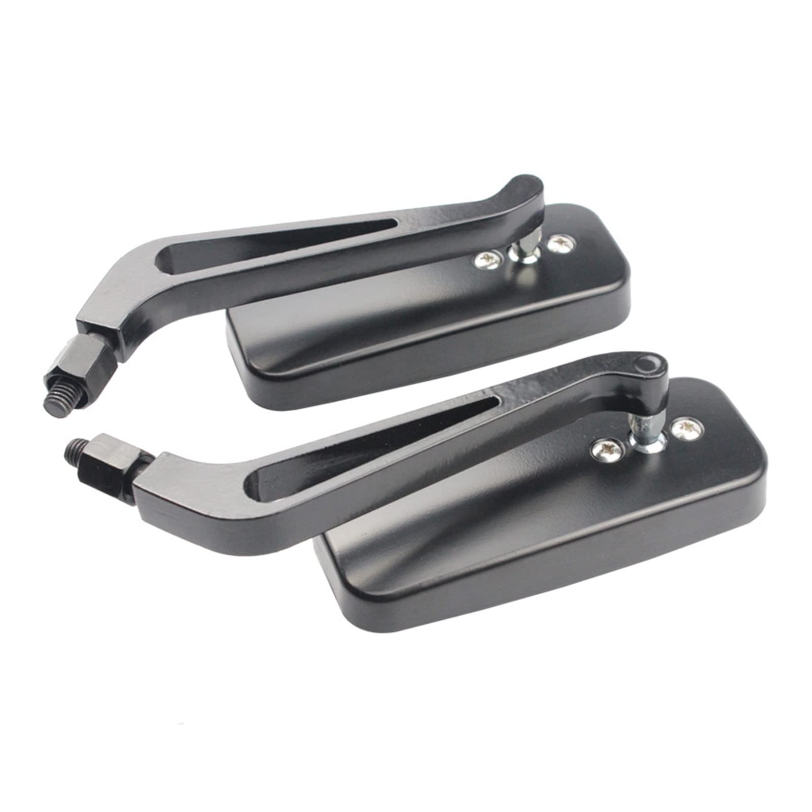 KIMISS Rechteck Motorrad Spiegel, Universal 2 Stück Motorrad Rückspiegel Rechteckig Aluminium Legierung Lenker Spiegel für Motorrad KIMISS Rechteck Motorrad Spiegel, Universal 2 Stück Motorrad Rückspiegel Rechteckig Aluminium Legierung Lenker Spiegel für Motorrad von KIMISS