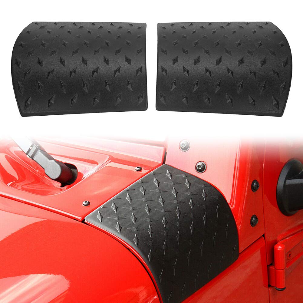 KIMISS Seitenwinkelabdeckung Seitenwinkelabdeckung, 2 Stück Motorhaube, Panzerung, Seitenabdeckung, passend für JK 2007-2017 KIMISS Seitenwinkelabdeckung Seitenwinkelabdeckung, 2 Stück Motorhaube, Panzerung, Seitenabdeckung, passend für JK 2007-2017 von KIMISS