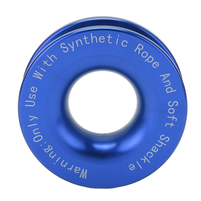 KIMISS Snatch Ring, Winch Snatch Recovery Ring 41000lbs Bruchfestigkeit für 7/16 Zoll 1/2 Zoll Softschäkel mit 3/16 Zoll 1/4 Zoll 3/8 Zoll Seilen(Blau) von KIMISS