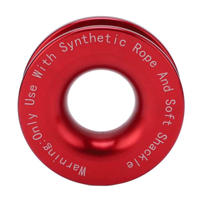 KIMISS Snatch Ring, Winch Snatch Recovery Ring 41000lbs Bruchfestigkeit für 7/16 Zoll 1/2 Zoll Softschäkel mit 3/16 Zoll 1/4 Zoll 3/8 Zoll Seilen(Rot) von KIMISS