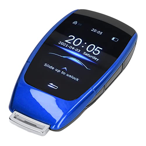 Universal-Smart-LCD-Schlüssel TK900 LCD-Touchscreen-Smart-Key-Fernbedienung für Schlüssellosen Zugang für Modelle mit Start-Stopp-Motortaste (Blau) von KIMISS