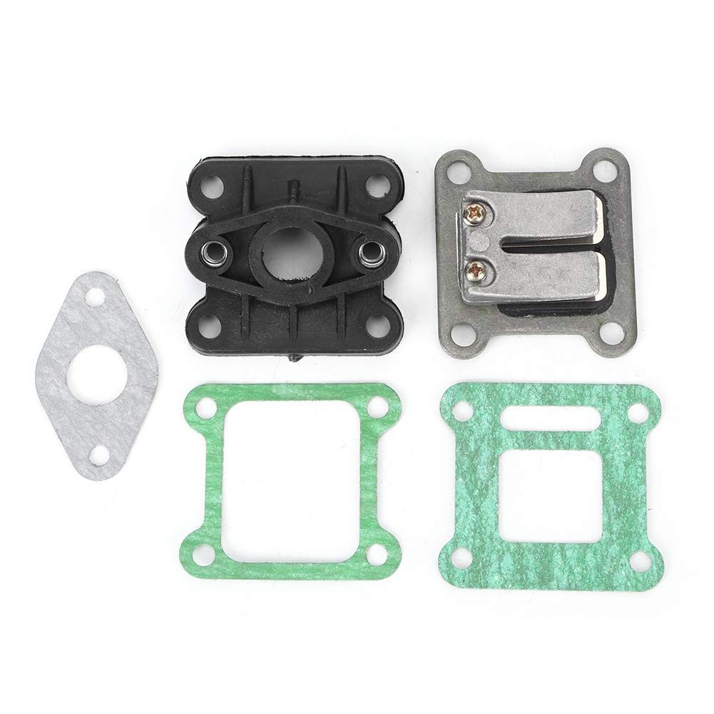 KIMISS Vergaser, Pocket Bike Vergaser 2 Takt 49 Cc Reed Ventil Reeds Block Boite A Clapet Kit Zulassung Tuning Vergaser Flansch KIMISS Vergaser, Pocket Bike Vergaser 2 Takt 49 Cc Reed Ventil Reeds Block Boite A Clapet Kit Zulassung Tuning Vergaser Flansch von KIMISS