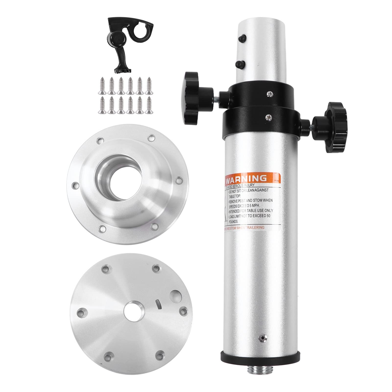 KIMISS Verstellbarer Tischsockel, Abnehmbares Tischbein 430-745 Mm Höhenverstellbare 3-teilige Aluminiumlegierung für Wohnwagen, Wohnmobile KIMISS Verstellbarer Tischsockel, Abnehmbares Tischbein 430-745 Mm Höhenverstellbare 3-teilige Aluminiumlegierung für Wohnwagen, Wohnmobile von KIMISS