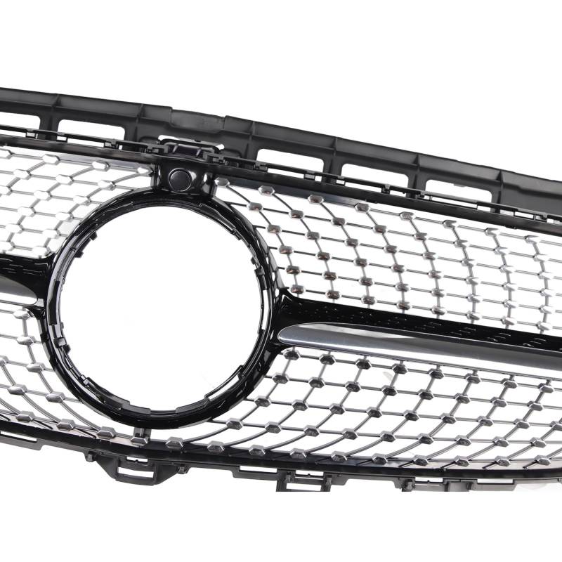 Diamantgrill,Kühlergrill, Verchromter Kühlergrill Diamond Style Kühlergrill Schwarzglänzend Passend für W213 2016-2019 von KIMISS