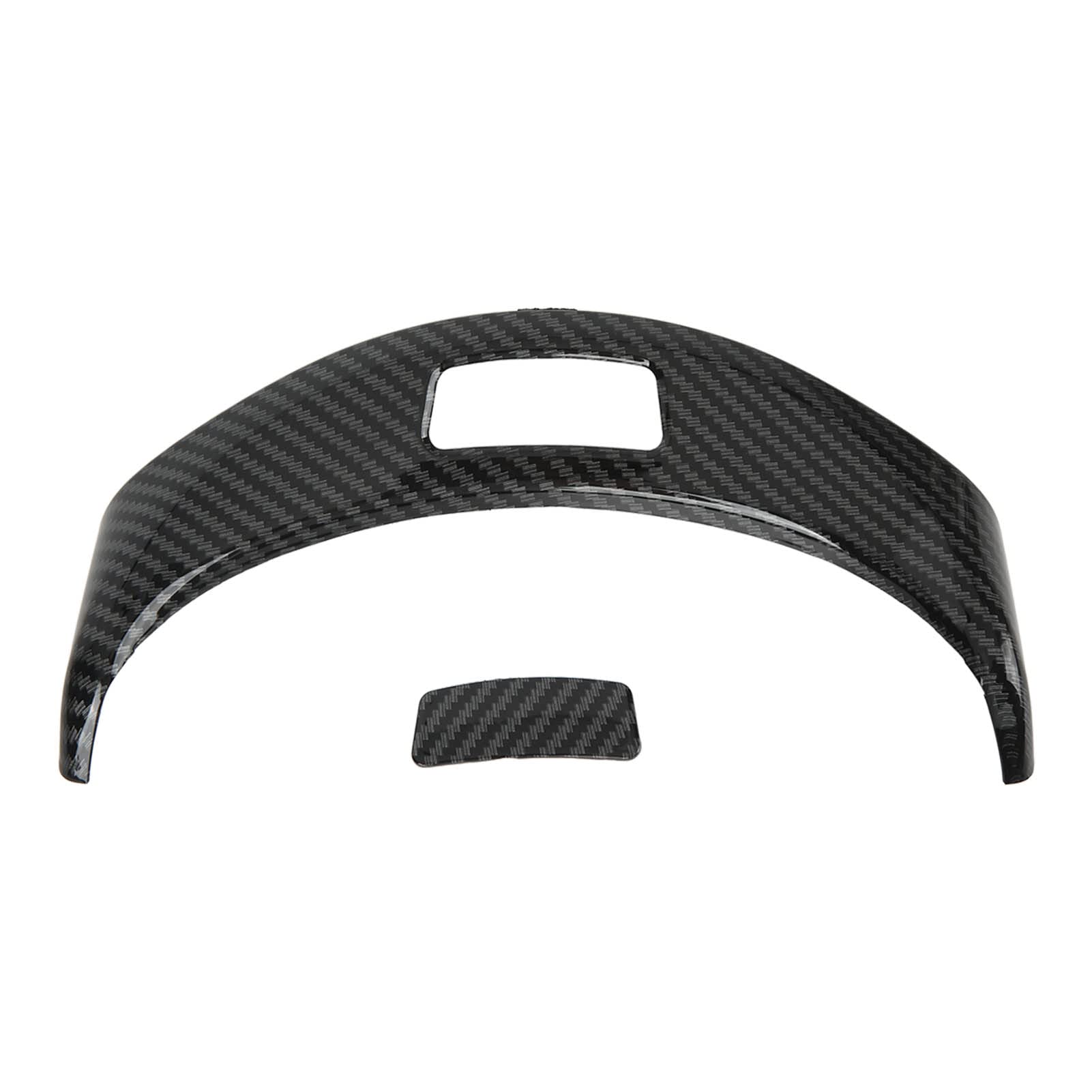 Mittelkonsole Armlehne Aufbewahrungsbox Tastenschalter Abdeckung, KIMISS Armlehne Box Taste dekorative Abdeckung Ersatz für C-Klasse W205 GLC X253 2015-2021 (Kohlefaser-Stil) von KIMISS