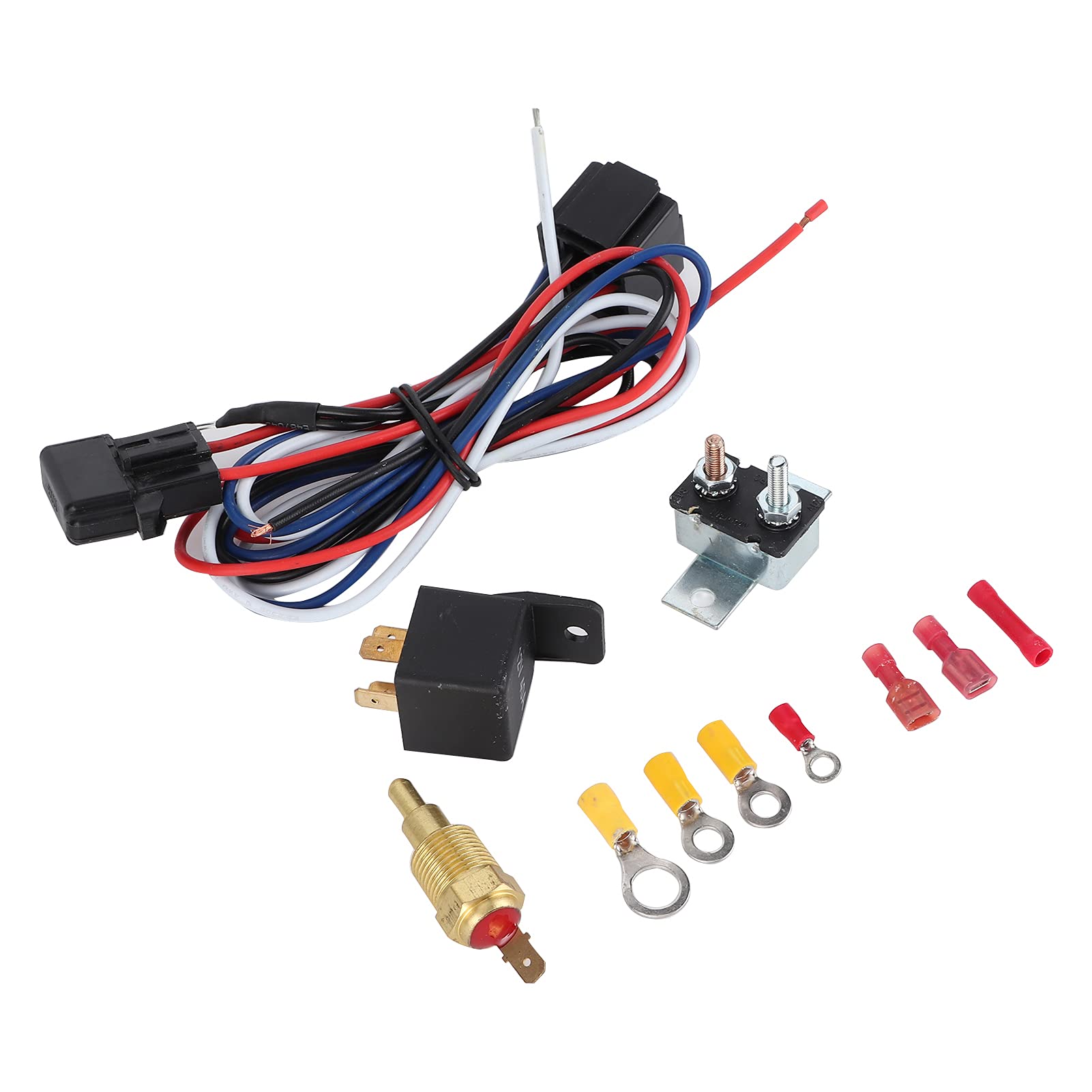 Motor Elektrische Kühlung Kühlerlüfter Thermostat Temperaturschalter Auto Einbauzubehör Sensor Relais Kit Passend für 110 V + Auto Motor Elektrische Kühlung Kühlerlüfter Thermostat Temperaturschalter Auto Einbauzubehör Sensor Relais Kit Passend für 110 V + Auto von KIMISS