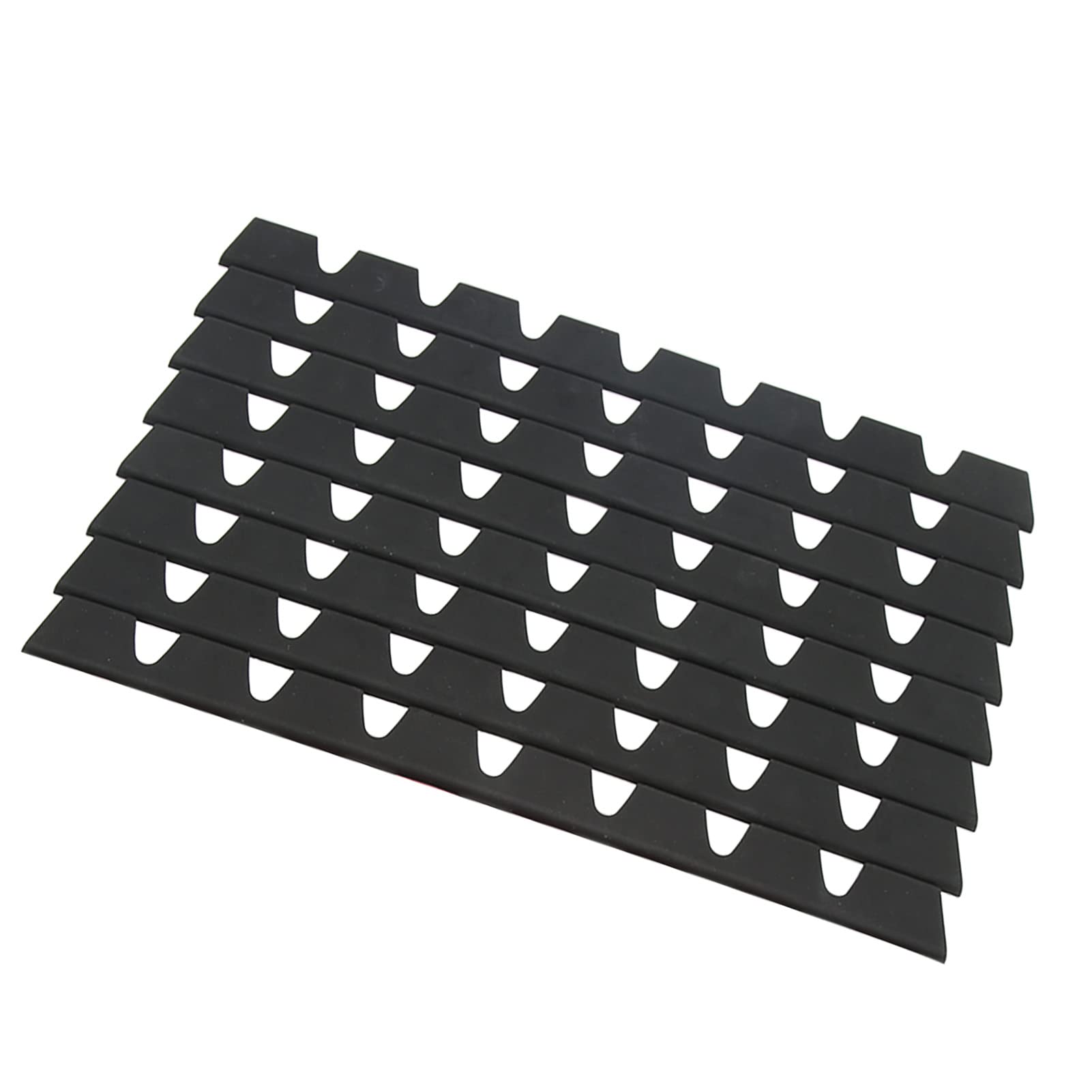 Sliplo Car Exterior 8-teiliges Kratzschutz-Set für die Vordere Stoßstange, Gummi, Schwarz, Universeller Stoßstangen-Anti-Kratz-Schutz von KIMISS