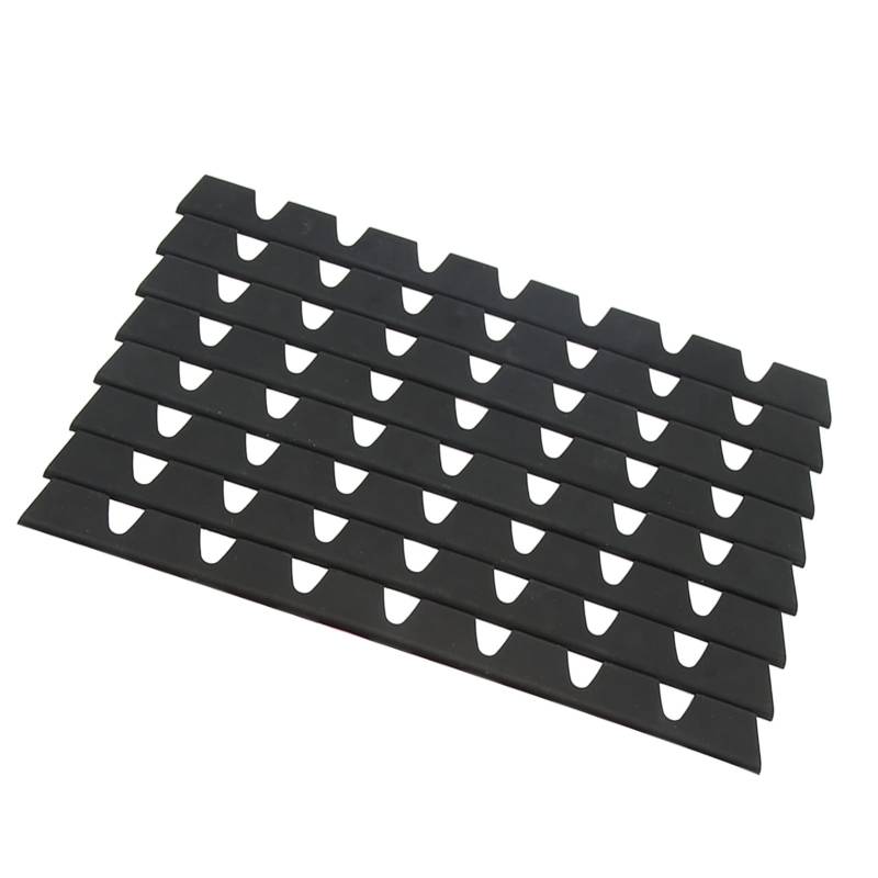 Sliplo Car Exterior 8-teiliges Kratzschutz-Set für die Vordere Stoßstange, Gummi, Schwarz, Universeller Stoßstangen-Anti-Kratz-Schutz von KIMISS