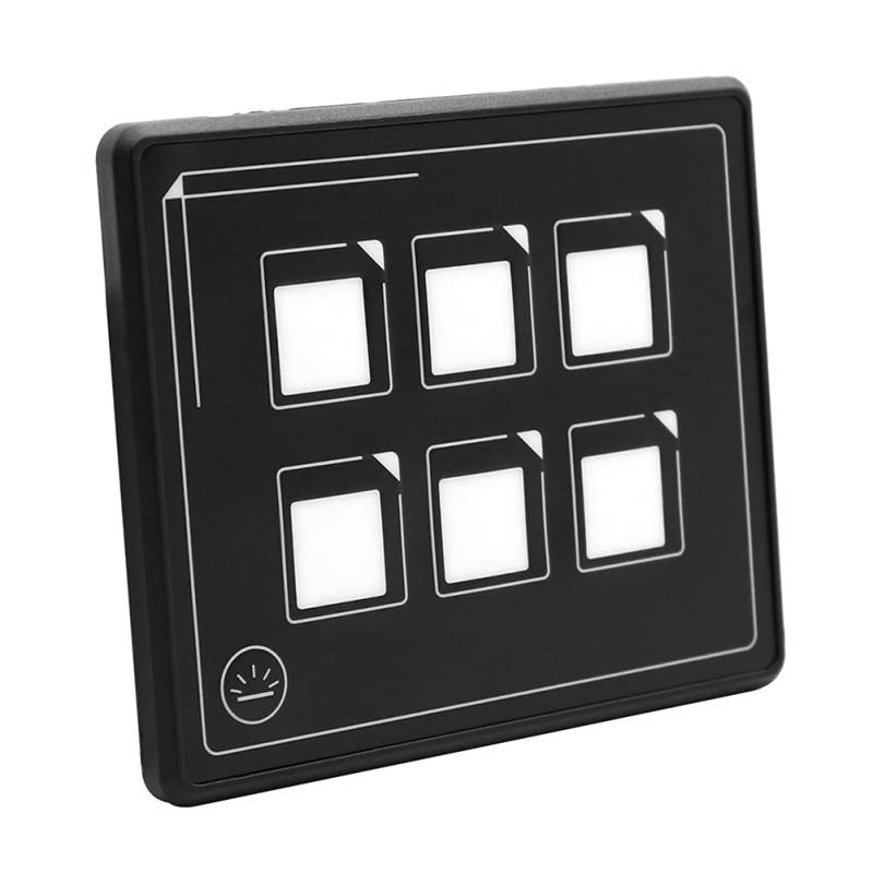 KIMISS Touchpanel-Schalter, Andere Andere Elektronische Geräte, 12-24V Auto Universal 6P Led Touch Membrane Control Panel Switch Elektronisches Zubehör von KIMISS