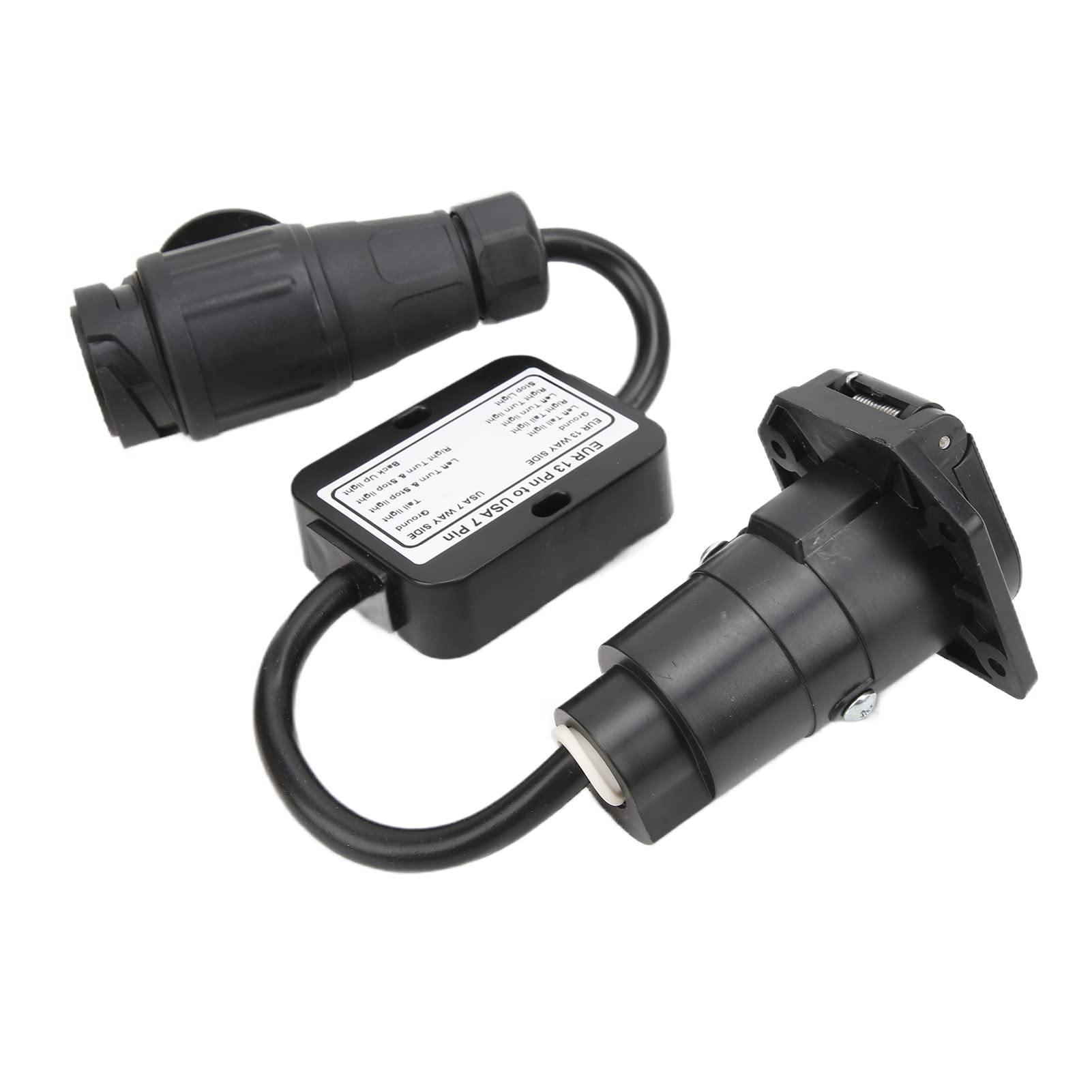 Trailer Light Converter Europäischer Runder 13-poliger Stecker auf US-7-Wege-Blade-Adapterstecker Europäischer 13-poliger auf Amerikanischer 7-poliger Stecker Rundstecker Trailer Light Electric Conver Trailer Light Converter Europäischer Runder 13-poliger Stecker auf US-7-Wege-Blade-Adapterstecker Europäischer 13-poliger auf Amerikanischer 7-poliger Stecker Rundstecker Trailer Light Electric Conver von KIMISS