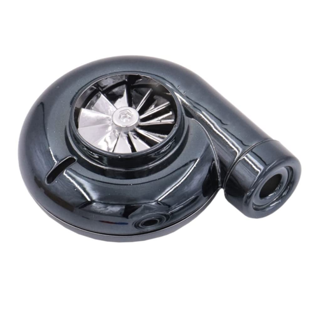 Turbo-Lufterfrischer, KIMISS 2,8 * 2,4 * 1,0 Zoll Auto-Lüftungsclip Aromatherapie-Duftdiffusor Auto-Luftdiffusoren Lufterfrischer für Auto-Diffusor-Ornamente (Schwarz) von KIMISS