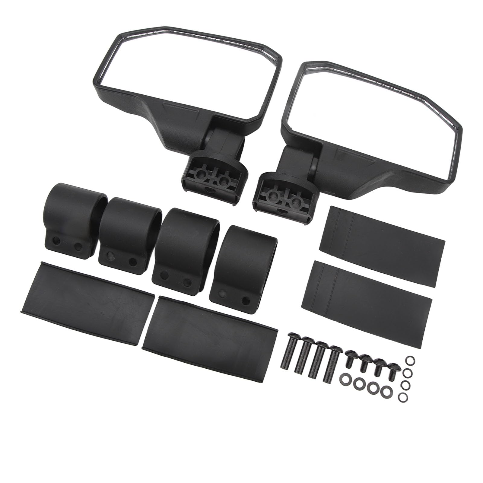 UTV-Seitenspiegel, 2 Stück, Rückspiegel, Breite Sicht, Klare Sicht, Verstellbares Schwarzes Seitenspiegel-Set für ATV, UTV, Motorrad UTV-Seitenspiegel, 2 Stück, Rückspiegel, Breite Sicht, Klare Sicht, Verstellbares Schwarzes Seitenspiegel-Set für ATV, UTV, Motorrad von KIMISS