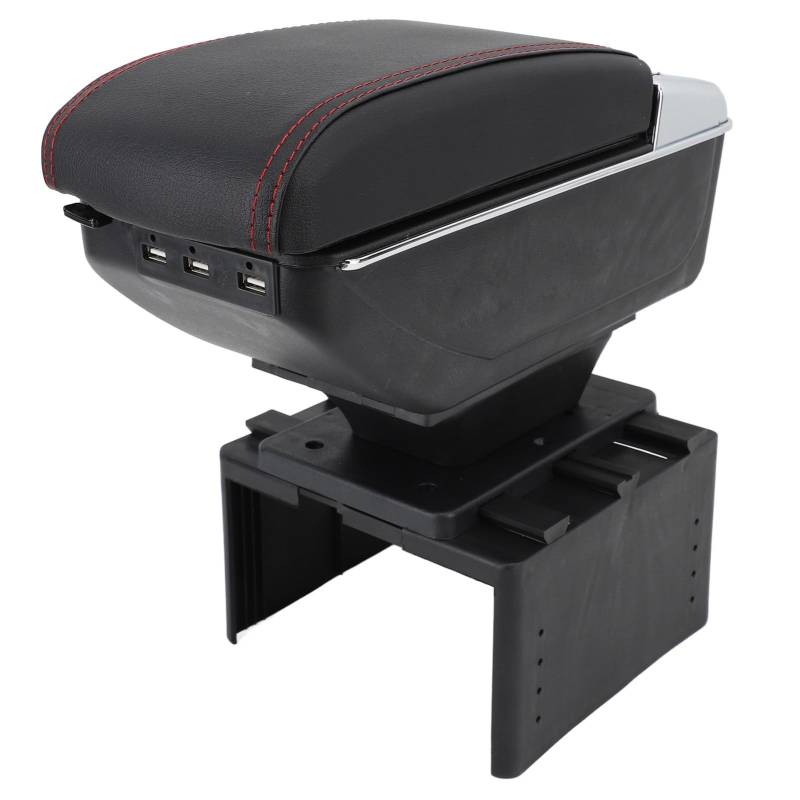Universal Exciperable Armlast Box Organizer Lagerhülle Komfortable Begleiter für die Meisten Fahrzeuge Limousinen SUVs MPVs (rote Linie) von KIMISS