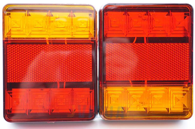 KINGOZOYI 2 Stk Rückleuchten Anhänger Beleuchtung Led 12V Universal Rücklichter für Trailer Truck Anhänger Wohnwagen RV LKW PKW von KINGOZOYI