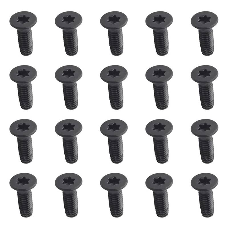 KINYARD Torx-Schrauben für CJ YJ LJ TJ 1976-2006, für TüRen, Windschutzscheibe, ÜBerrollbüGel, Heckklappe, 20 StüCk von ZOUXO
