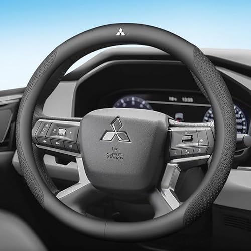 Auto Lenkradhüllen, Für Mitsubishi ASX 2010-2023 Anti-rutsch Atmungsaktives Lenkradbezug Haltbarkeit Auto-Lenkradschutz,C von KIPPOT