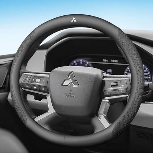 Auto Lenkradhüllen, Für Mitsubishi ASX 2010-2023 Anti-rutsch Atmungsaktives Lenkradbezug Haltbarkeit Auto-Lenkradschutz,C von KIPPOT