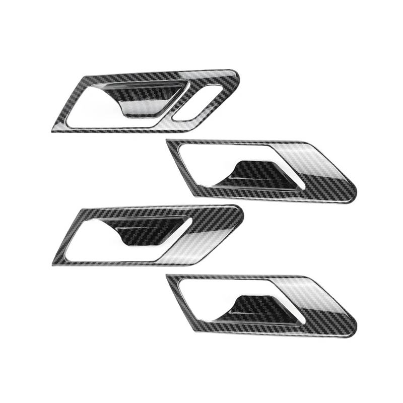 Auto Zubehör Innenraum Für VW Für Golf 6 MK6 2008-2013 Auto ABS Carbon Faser Stil Innentüren Griff Pull Tür Schüssel Rahmen Abdeckung Trim Inneren Zubehör Auto Innendekoration(Lhd) von KIRYU
