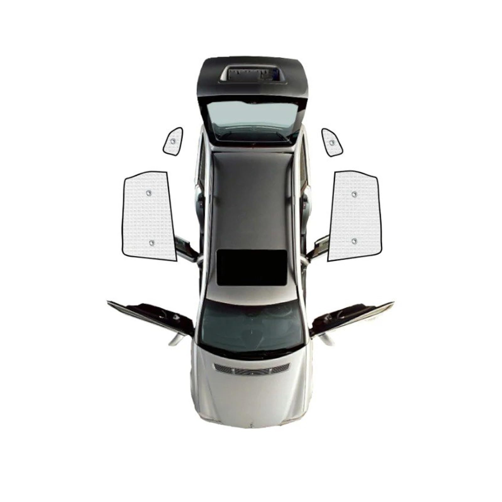 Autofenster Sonnenschutz Für Fit Für Jazz MK3 GK GH GP 2014 2015 2016 2017 2018 2019 Sonnenschutz UV-Schutz Sonnenfenster Visier Vorhang Autozubehör Sonnenblende(Rear Widow 4pcs) von KIRYU