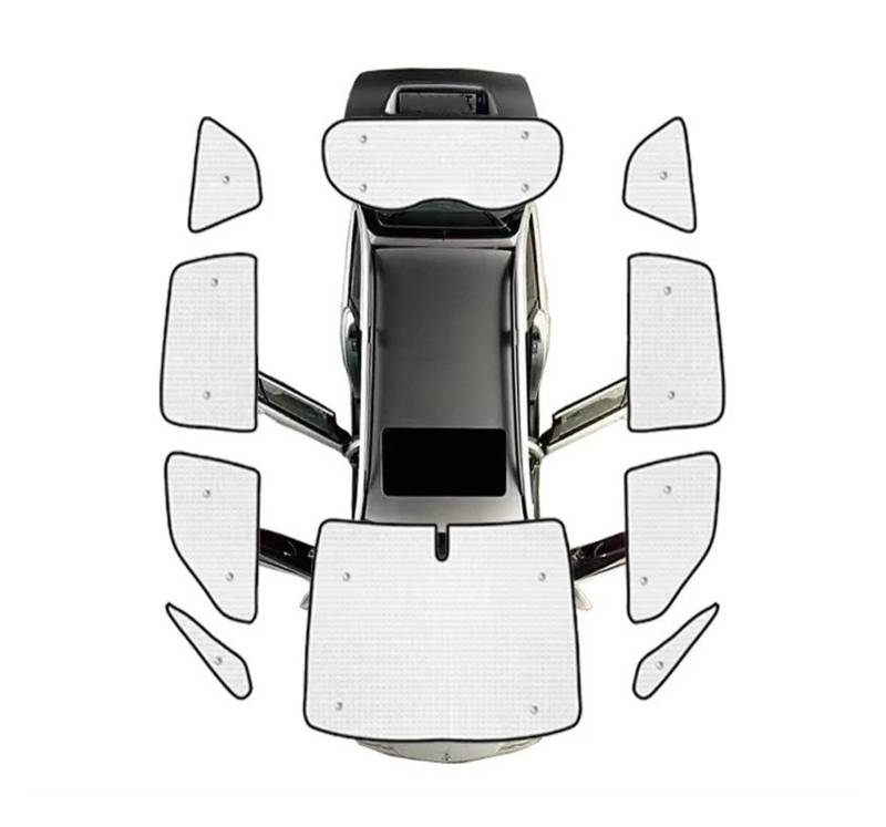 Autofenster Sonnenschutz Für Ford S Für Max 2006~2015 Zubehör Autofenster Sonnenschutz Windschutzscheibe Anti-Uv-Visier Sonnenschutzrollos Abdeckung Innenraum Autoteil Sonnenblende(All Sunshades) von KIRYU