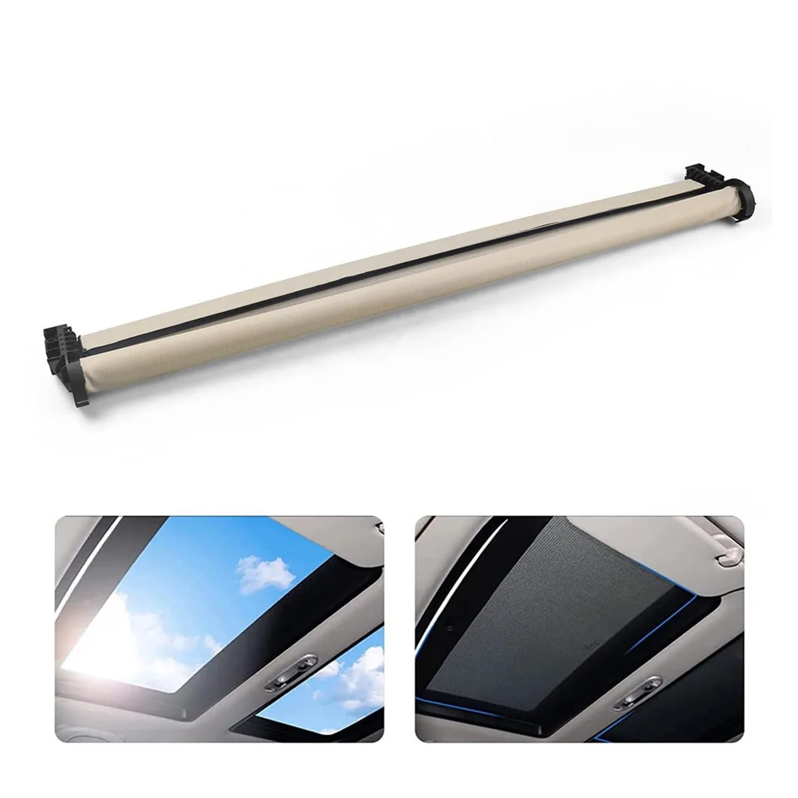 Autofenster Sonnenschutz Für Für X1 F48 F49 2' F45 F46 2016-2018 54107391796 54107391797 Auto Panorama Elektrische Schiebedach Vorhang Dachfenster Sonnenschirm 54107391798 Sonnenblende(Beige) von KIRYU