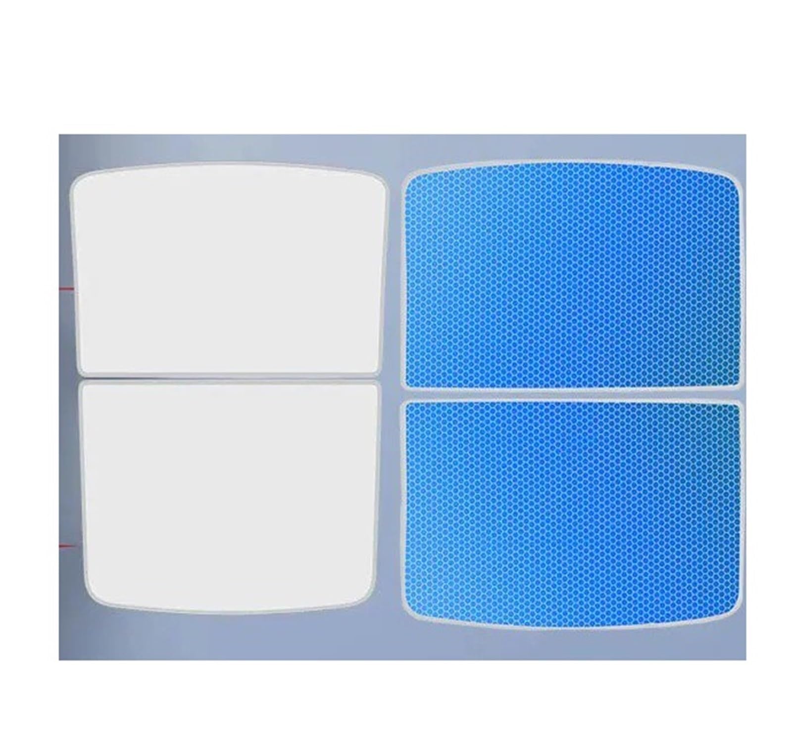 Autofenster Sonnenschutz Für Tesla Für Modell 3 Highland Für Modell Y 2017-2024 Sonnenschutz Eistuchschnalle Sonnenschutzglas Vorne Hinten Schiebedach Dachfenster Zubehör Sonnenblende(Y Blue) von KIRYU