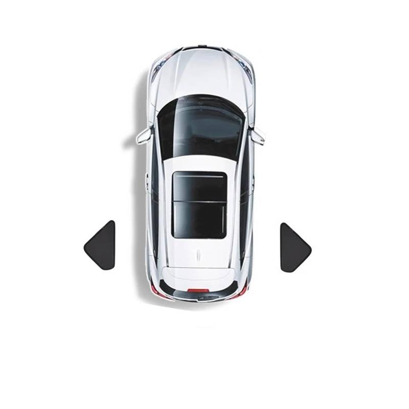 Autofenster Sonnenschutz Für Tesla Für Modell Y 2017-22 23 2024 Auto Sonnenschutz Windschutzscheibe Sonnenschirm Abdeckung Schutz Vorderseite Seite Fenster Privatsphäre Blind Sonnenblende(Triangular) von KIRYU