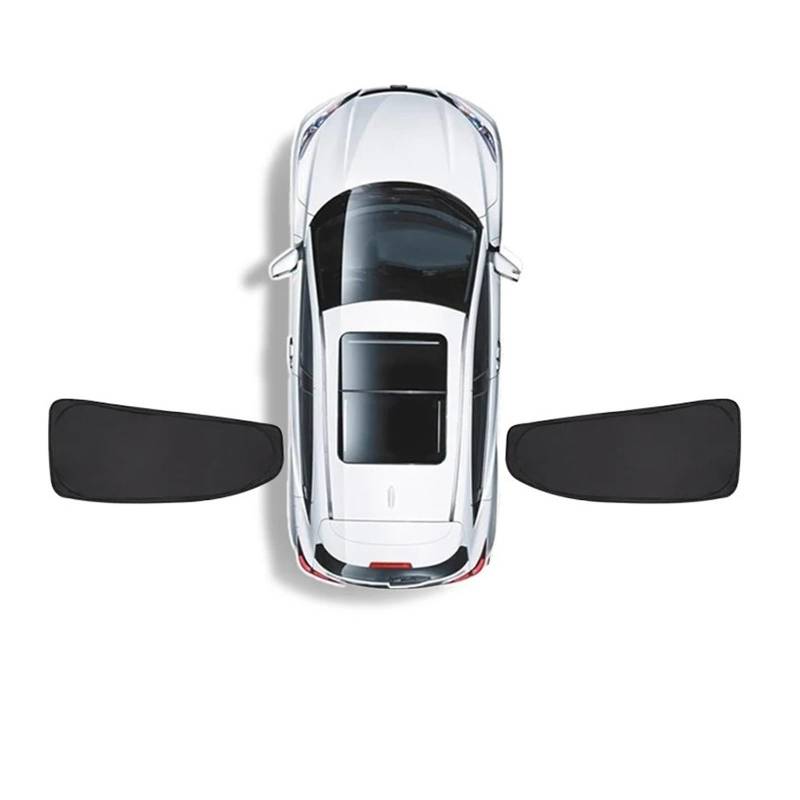 Autofenster Sonnenschutz Für Tesla Für Modell Y 2017-22 23 2024 Auto Sonnenschutz Windschutzscheibe Sonnenschirm Abdeckung Schutz Vorderseite Seite Fenster Privatsphäre Blind Sonnenblende(Rear 2PCS) von KIRYU