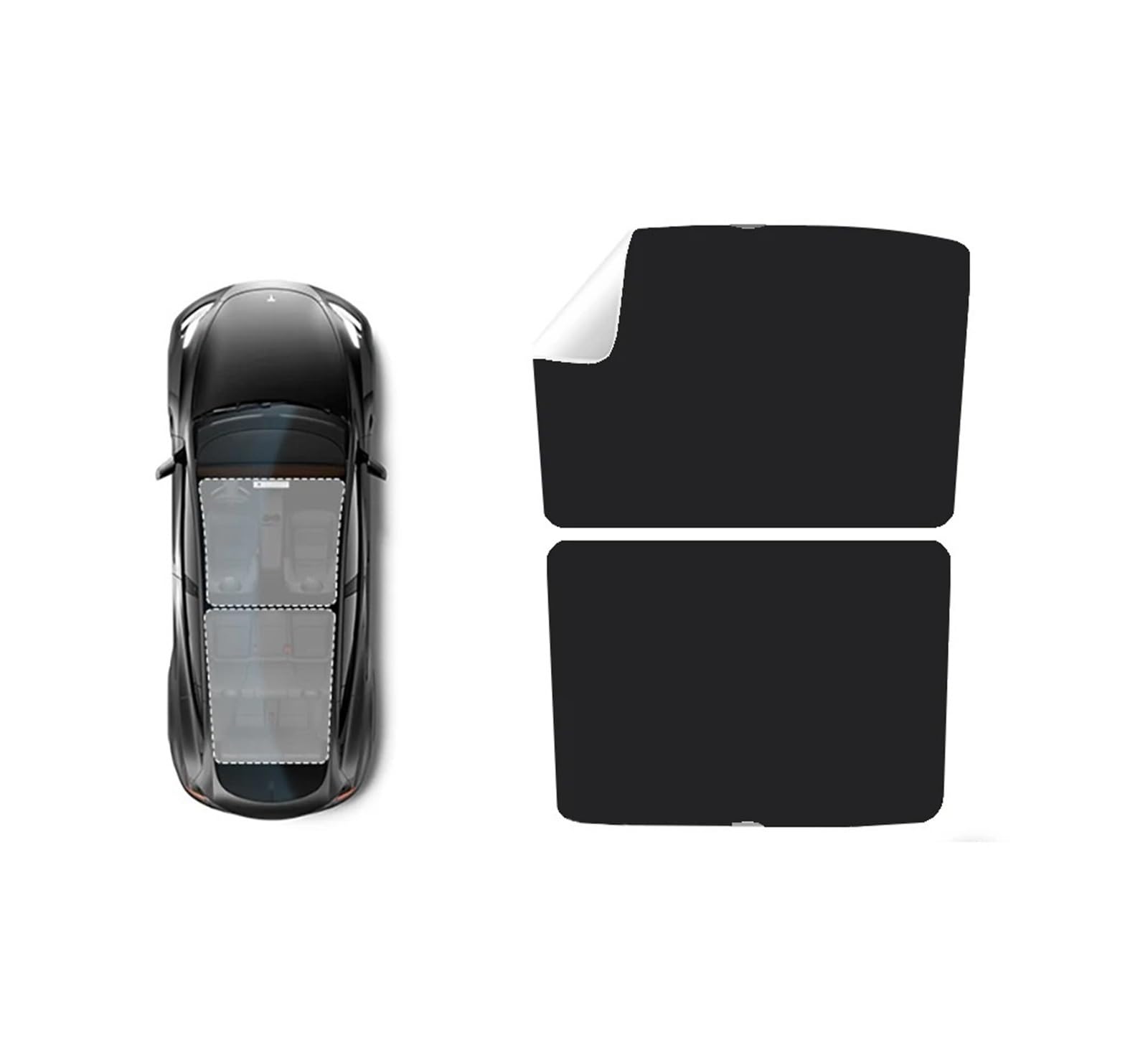 Autofenster Sonnenschutz Für Tesla Für Modell Y Für Modell 3 Für Highland PVC-Silikagel Elektrostatische Sorption Sonnenschutz Schiebedach Vorne Hinten Glas Kühlabdeckungen Sonnenblende(Silica gel Bla Autofenster Sonnenschutz Für Tesla Für Modell Y Für Modell 3 Für Highland PVC-Silikagel Elektrostatische Sorption Sonnenschutz Schiebedach Vorne Hinten Glas Kühlabdeckungen Sonnenblende(Silica gel Bla von KIRYU