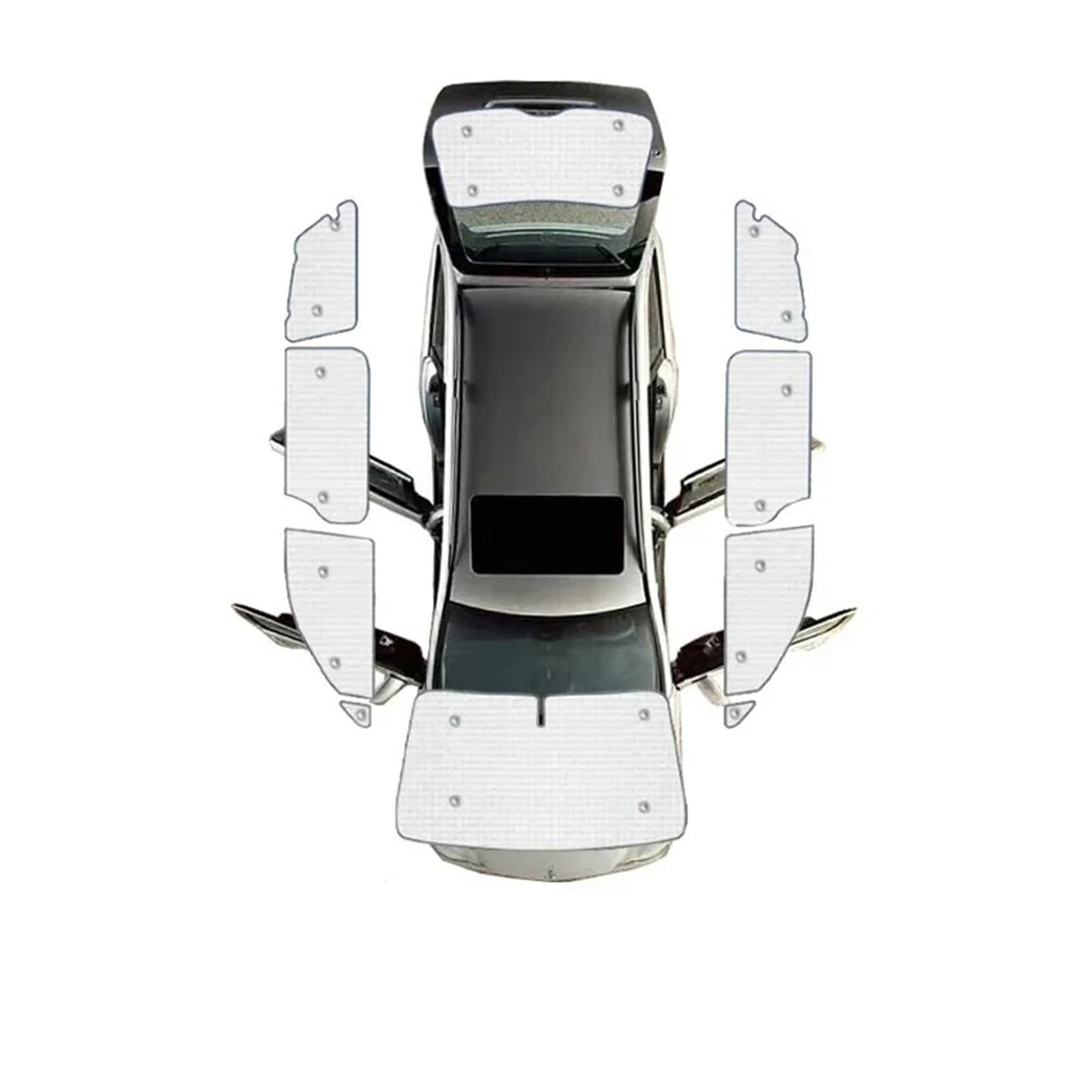 Autofenster Sonnenschutz Für Toyota Für Sienna XL30 2011 2012 2013 2014 2015 2017 2018 2019 2020 Auto Sonnenschutz Anti-Uv Visier Blind Abdeckungen Innen Teile Sonnenblende(All Sunshades) von KIRYU