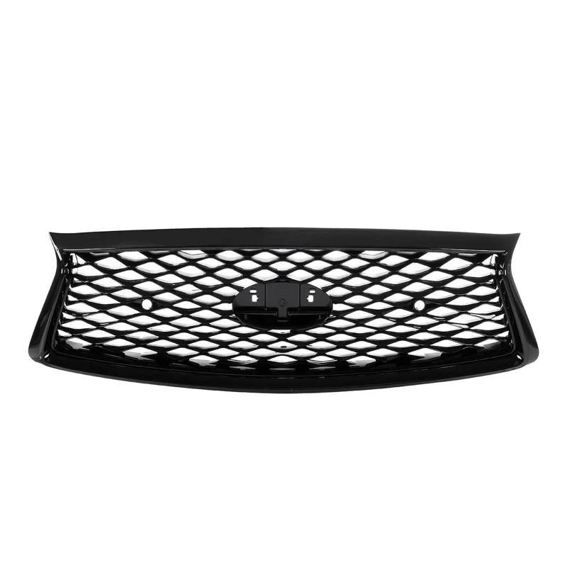 Front Kühlergrille Für Infiniti Q50 Q50S 2014-2017 2018 2019 2020 2021 2022 Air Intake Grille Kühlergrill Racing Grills Front Upper Stoßstange Haube Mesh Grid Kühlergrill Grill(for 2014-2017) von KIRYU