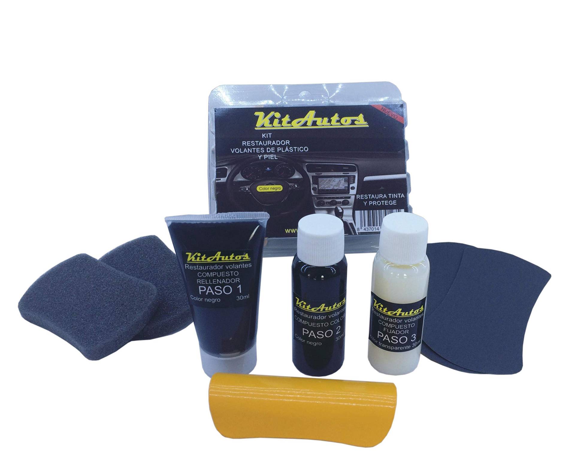 Reparaturset für Lenkrad Leder Vinyl von KITAUTOS