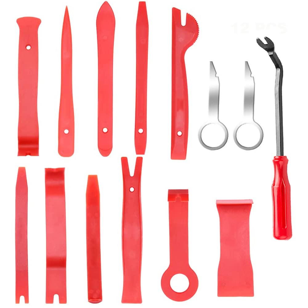 Kitbest 14 Stück Auto Demontage Werkzeuge, Auto Zierleistenkeile Innenverkleidungsset Befestigungsniet Entferner, Kunststoff Hebelwerkzeug, Armaturenbrett Polsterungs Toolkit Kitbest 14 Stück Auto Demontage Werkzeuge, Auto Zierleistenkeile Innenverkleidungsset Befestigungsniet Entferner, Kunststoff Hebelwerkzeug, Armaturenbrett Polsterungs Toolkit von Kitbest