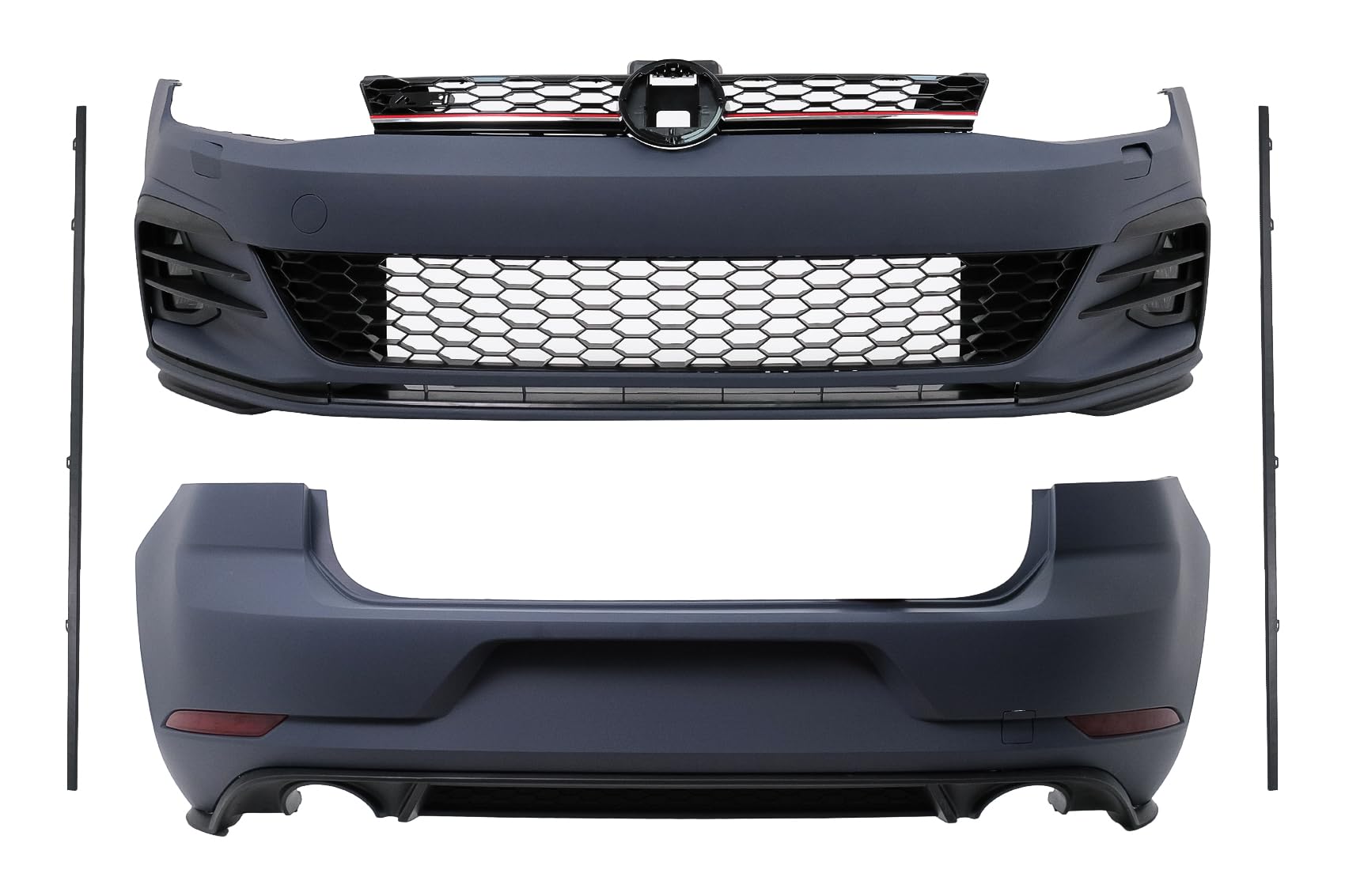 KITT CBVWG7FRCN Karosserie-Set, kompatibel mit Golf 7 VII 2013–2017, 7,5 Stoßstangengitter, Seitenschweller von KITT Keep driving with us!