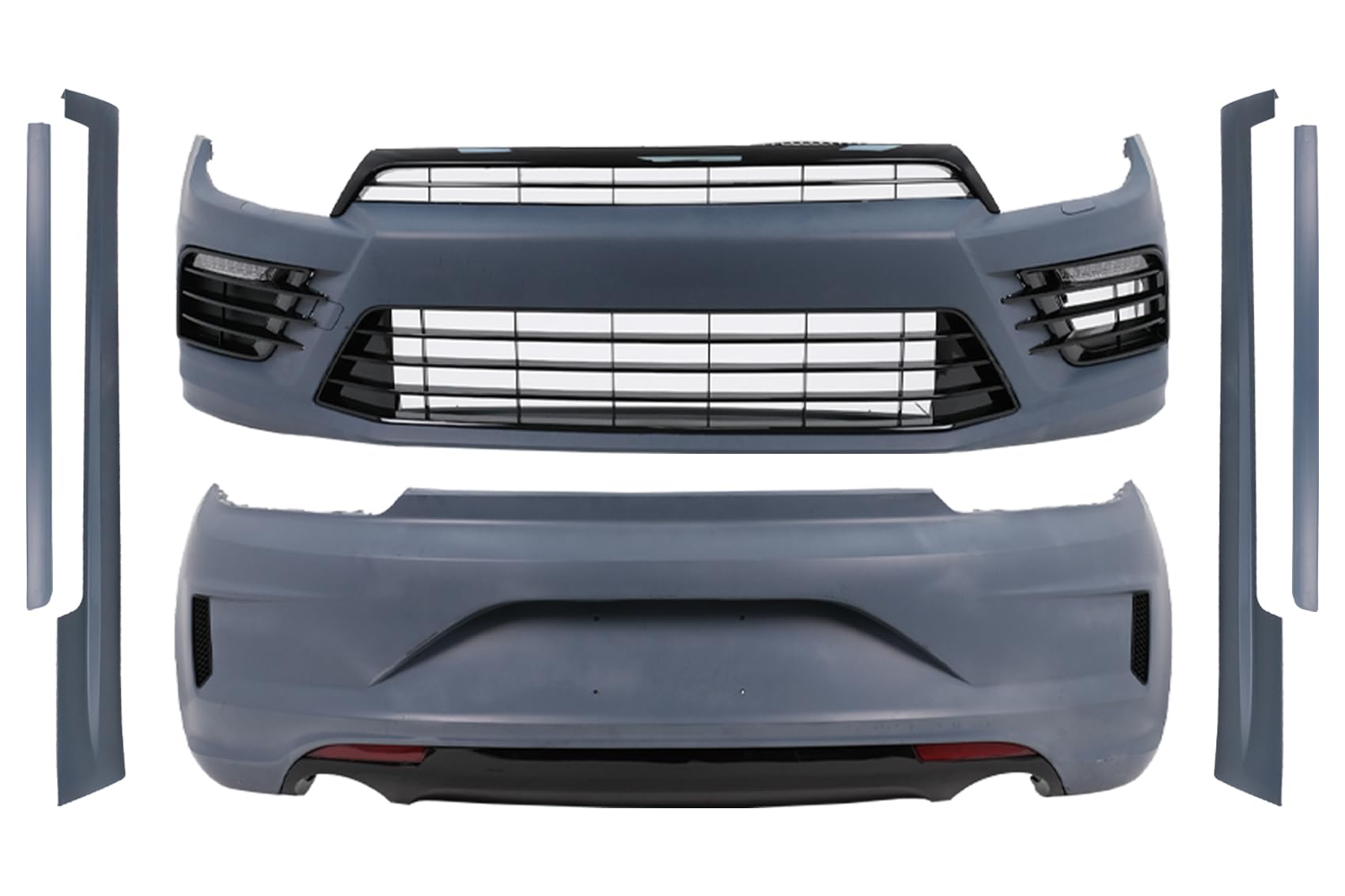 KITT CBVWSRF Karosserie-Set, kompatibel mit Scirocco MK3 III Facelift 2015+ Stoßstangen-Seitenschwellern von KITT Keep driving with us!