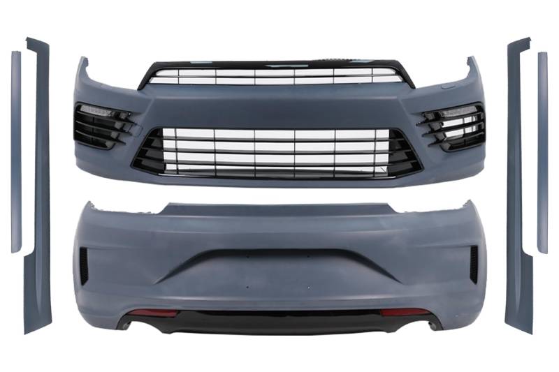 KITT CBVWSRF Karosserie-Set, kompatibel mit Scirocco MK3 III Facelift 2015+ Stoßstangen-Seitenschwellern von KITT Keep driving with us!