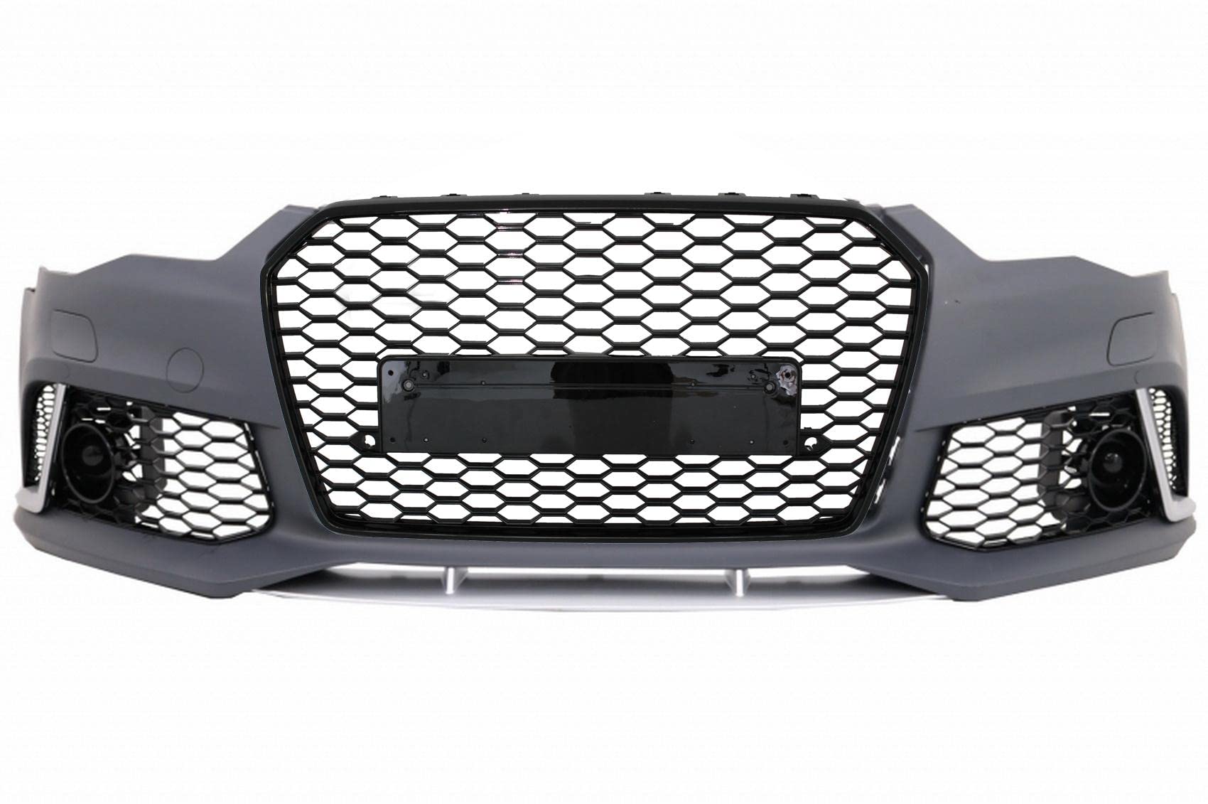 KITT FBAUA64GFRSWOG Frontstoßstange Kühlergrill für A6 C7 4G Facelift 2015-2018 RS6 Design PDC SRA von KITT Tuning