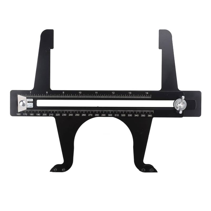 KJAOYU Brake Resetting Gauges, Brake Measuring Tool, 6.5-14.25in Brake Resetting Gauges Tool, Double Scale Stainless Steel Brake Drum Measuring Tool for Accurate Adjustment in von KJAOYU