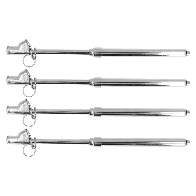 KJAOYU Dual Head Tire Pressure Gauges, 4PCS Dual Heads Tire Pressure Gauges Set, Stainless Steel Mechanical Tool for Accurate Tire Measurement in Trucks, Cars, Bikes, and More, 10-160PSI von KJAOYU