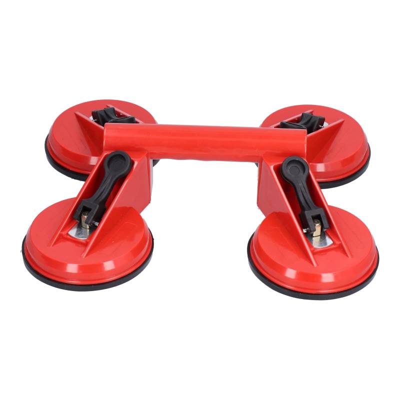 KJAOYU Glass Suction Cup, Heavy Duty Suction Cup Glass Lifter - 4 Pad Design for 120kg Capacity, Ideal for Floor Fixing and Granite Tile Removal von KJAOYU